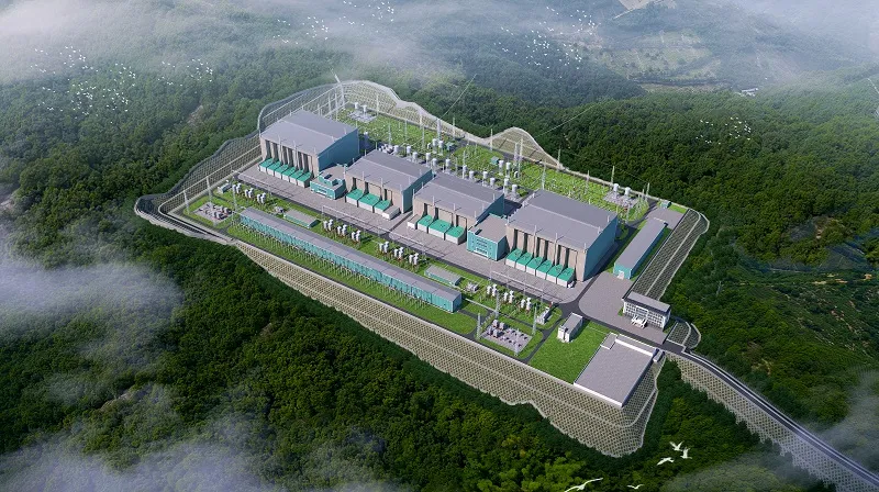 Gansu-Zhejiang ±800 kV UHV DC project Shangyu converter station renderings
